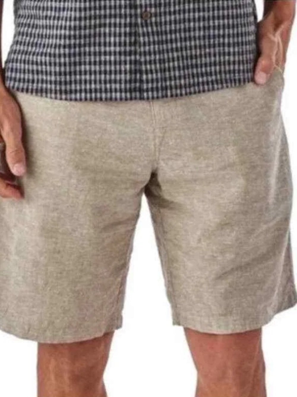 Patagonia Back Step  Men's Flat Front Shorts in Shale